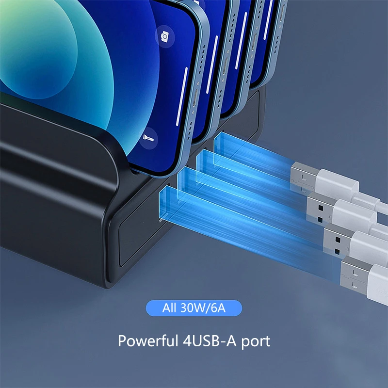 Зарядная док-станция ORICO на 4 USB-порта 12 Вт 5 В 2 А | Мобильные телефоны и аксессуары