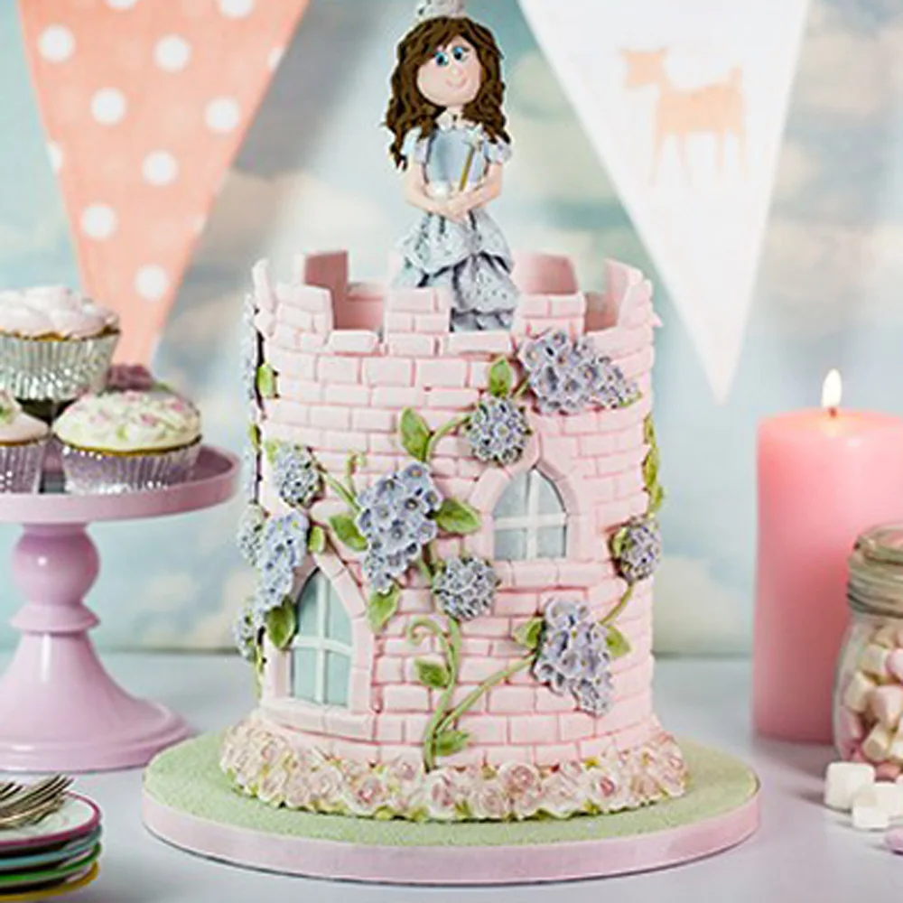 Новая помадка в форме розы торт силиконовая форма для края торта украшения