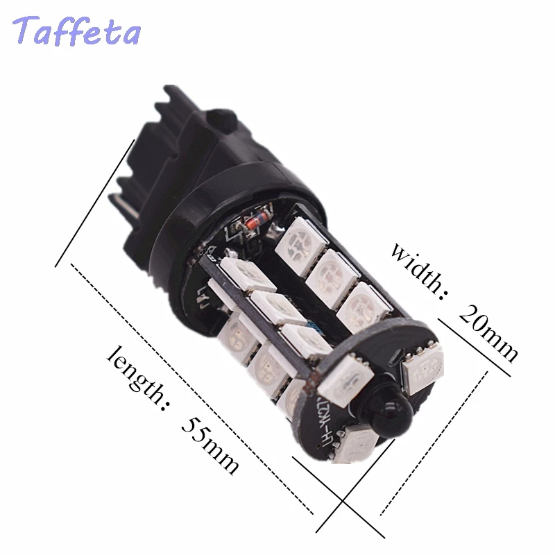 2 шт. светодиодные лампы RGB 1156 BA15S P21W t20 7440 T25 3156 27SMD 5050|Сигнальная лампа| |