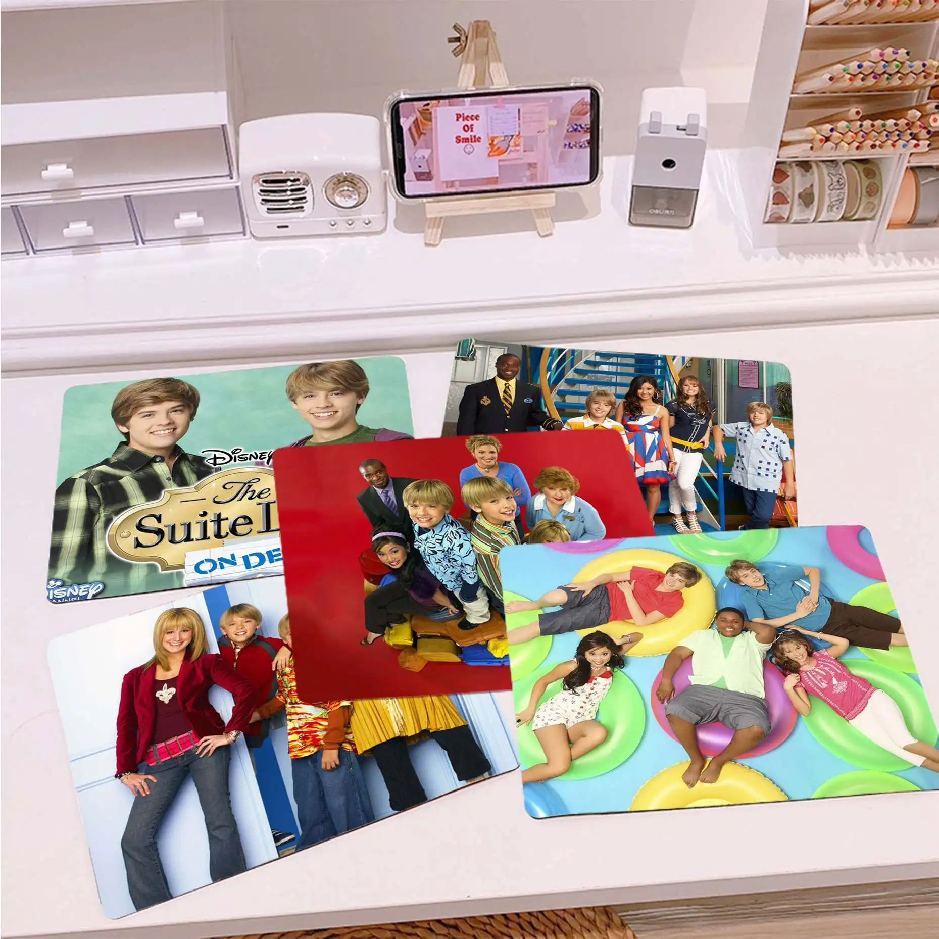 

Силиконовый коврик для мыши Disney Suite Life on Deck, мягкий коврик для письма, игровой коврик для мыши для настольных компьютеров