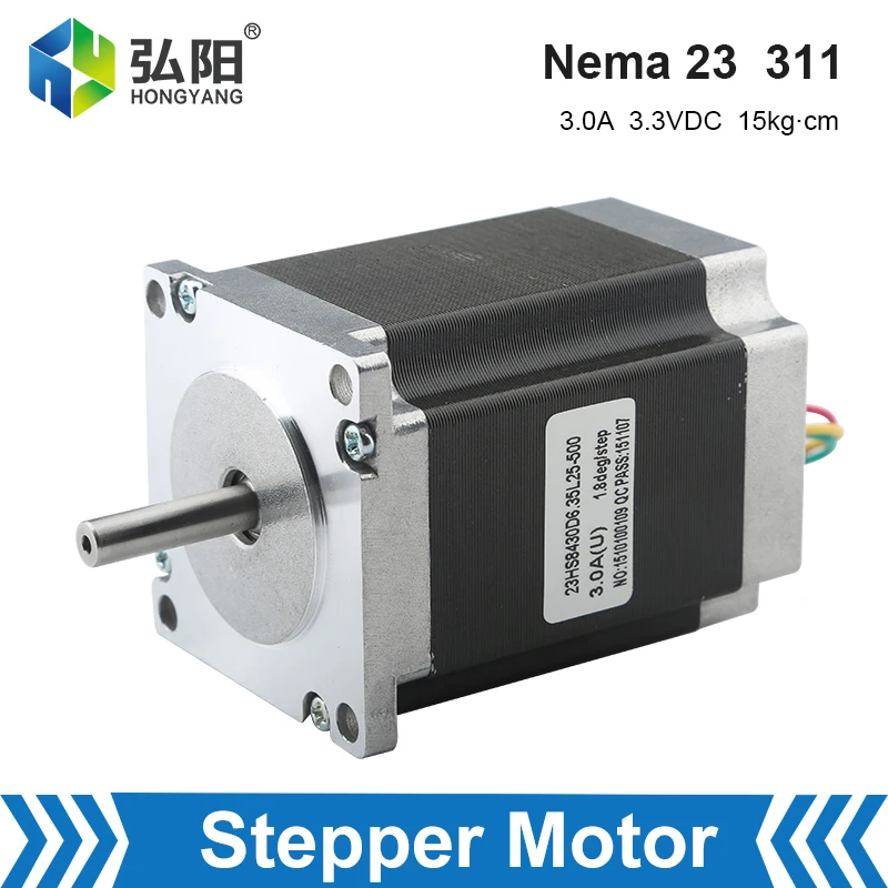 

Nema 23 Stepper Motor 56x76mm 311 Drive Motor 3.0A 3.3VDC 57 Series Motor CNC Router Engraving And Milling Machine 3D Printer