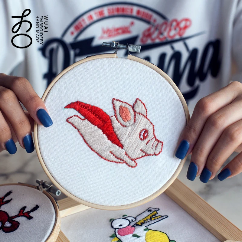 Набор для вышивания &quotсделай сам&quot с пяльцами легкая картина начинающих