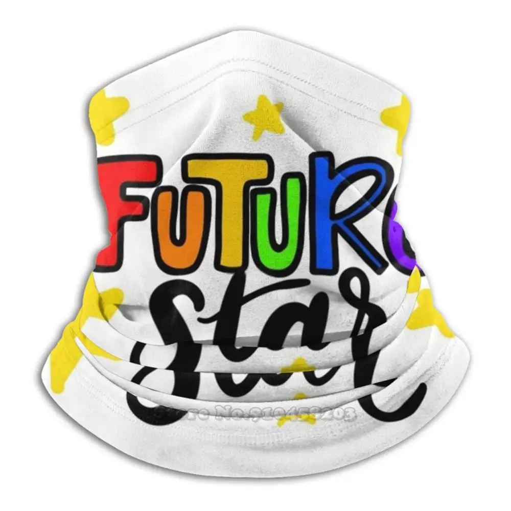 

Future Star 3d Bandana Face Neck Warmer Soft Fleece Mask Sport Scarf Star Future Dreams Rainbow Comic Student Teacher Learning