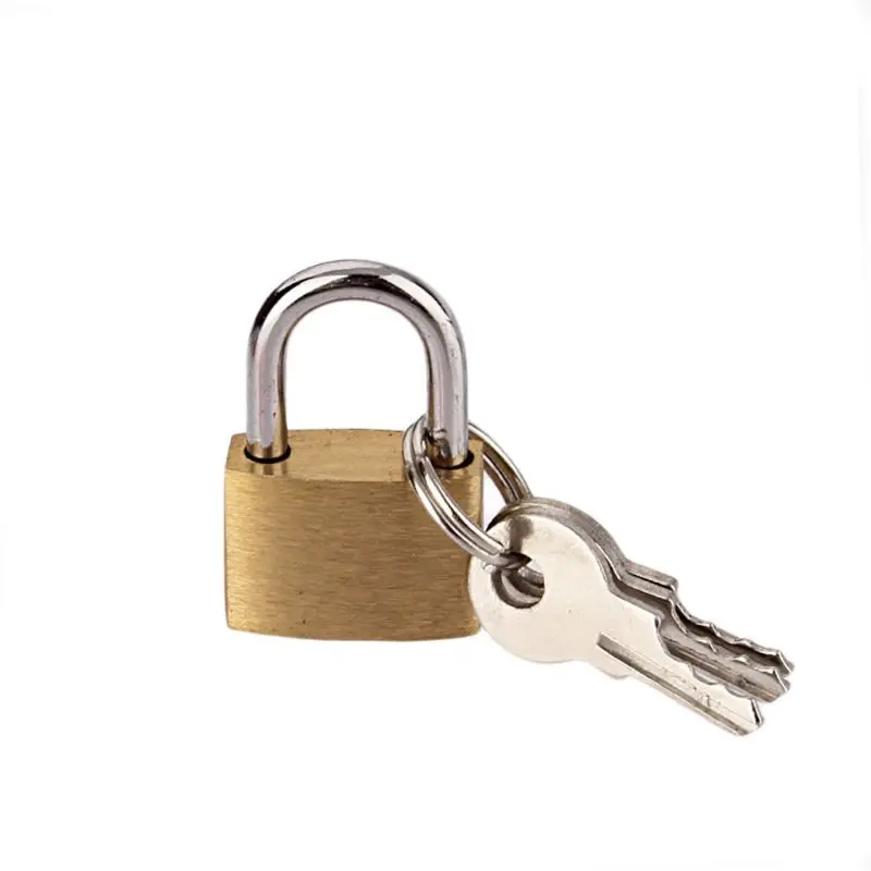 

1pc 20mm Small Copper Lock with Keys Luggage Case Padlock Storage Lockers Mini Padlock Home Improvement Hardware
