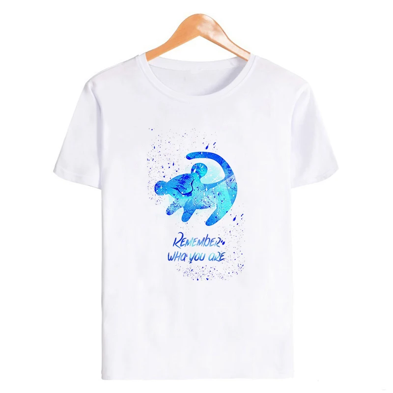 Showtly Lion King HAKUNA MATATA женская футболка It Simba Best Friends Harajuku Kawaii уличная Корейская стильная негабаритная футболка - Цвет: XWT0778-white