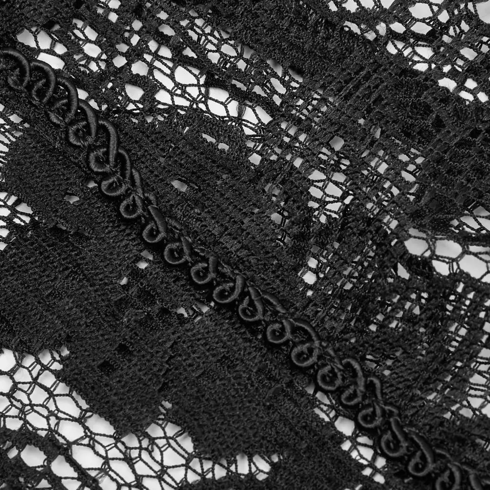 Панковские рейв Готический узор Пейсли Кружева прозрачные брюки визуальный kei