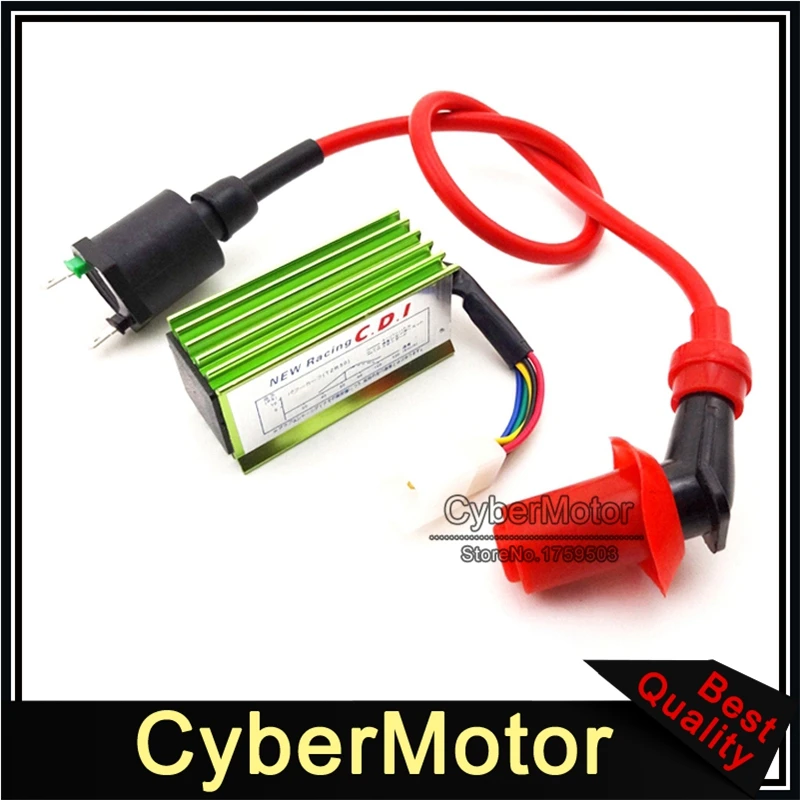 Гоночный 5-контактный AC CDI + Катушка зажигания для двигателя 50cc 70cc 90cc 110cc 125cc карта