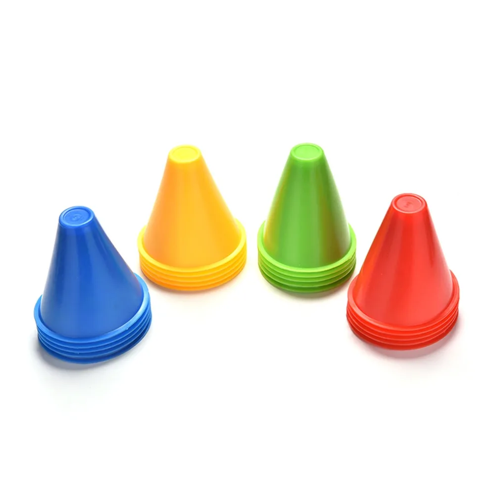 

5Pcs 4Colors Space Marker Cones Slalom Inline Roller Skating Mark Cup Skateboard Soccer Rugby Speed Fitness Equipment Drills
