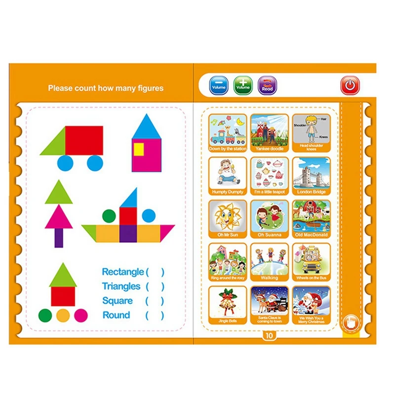 

1 Set Counting Ladybugs Counting Toys & 1 Set Children Intelligent Early Educational Machine EBook