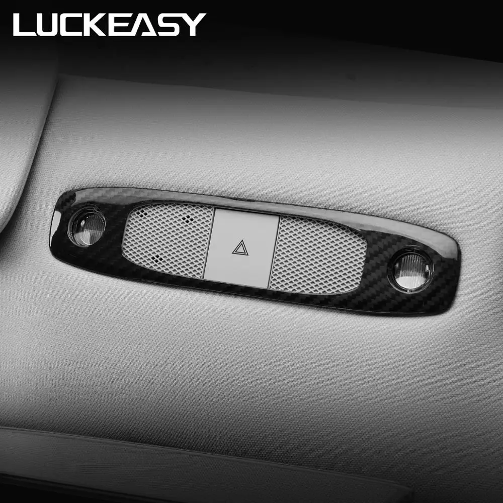 Автомобильная лампа для чтения LUCKEASY из настоящего углеродного волокна модель Tesla
