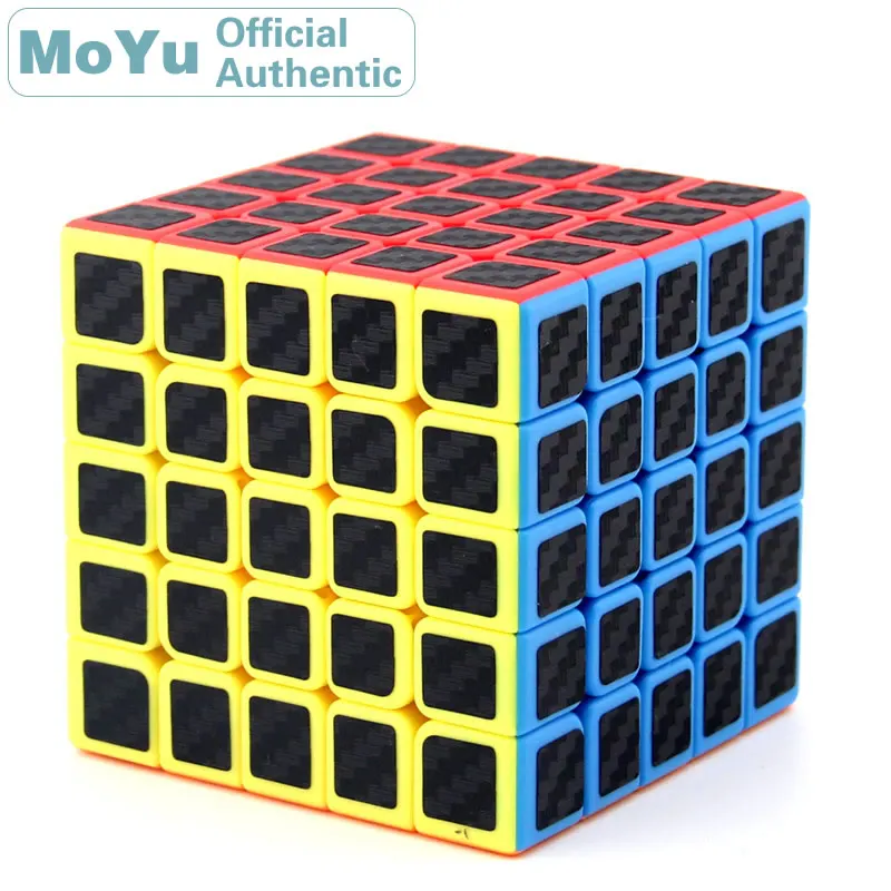 MoYu MeiLong Carbon Fibre Sticker 5x5x5 Magic Cube 5x5 Professional Neo Speed Cube Puzzle Antistress Educational Toys moyu aochuang stickerless 5x5x5 magic cube 5x5 speed neo cube puzzle antistress educational toys for children