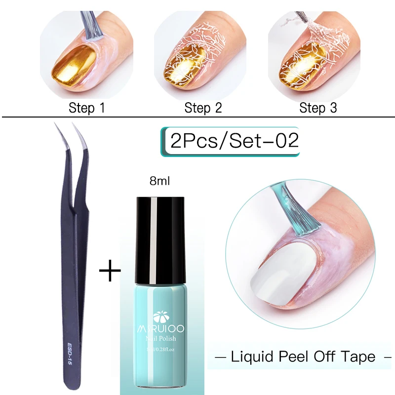 Жидкая лента для отшелушивания 1/2 шт. защитный лак ногтей крем кожи пальца