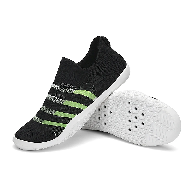 

Туфли для плавания для мужчин и женщин, дышащая сетчатая ткань, для вождения, для морской реки, полосатая пляжная акваобувь для влюбленных