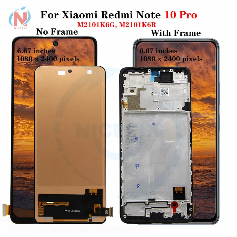ЖК-дисплей incell для Xiaomi Redmi Note 10 Pro сенсорный экран m2101K6G Note10 10s M2101K7AI M2101K7AG | Мобильные