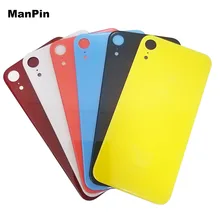 5Pcs/lot for iPhone XR LCD Touch Screen Battery Cover Back Glass with Big Hole Lens Replace Parts Mobile Phone Repair Spare Part