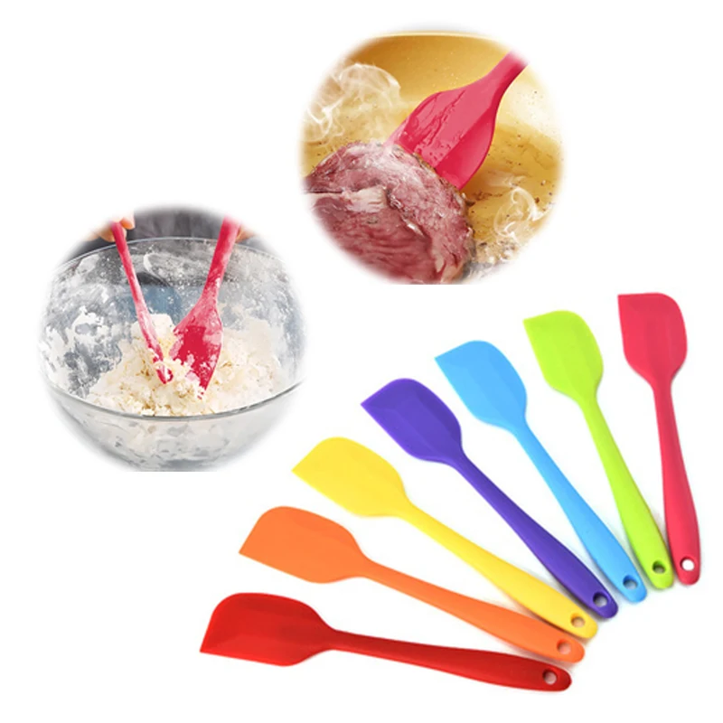 

2PCS Kitchen Silicone Cream Butter Cake Spatula Scraper Brush for Kitchen Tools Accessories Silicone Molds Baking Bakery Mold