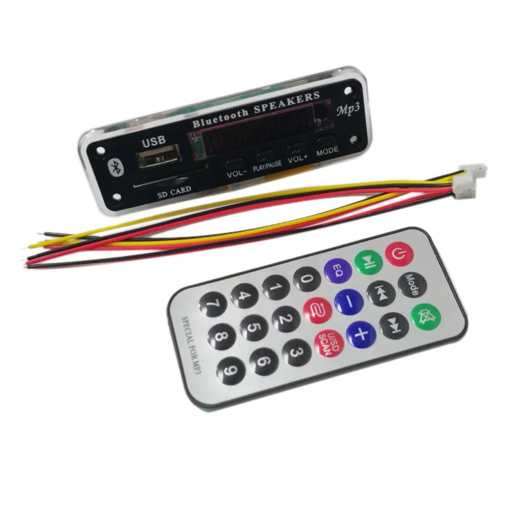 Dc 5V/12V Bluetooth 5.0 Audio Decoder Board Module Usb Aux Sd Fm Radio Lossless Mp3/Wma/Wav/Flac/Ape Modul | Автомобили и