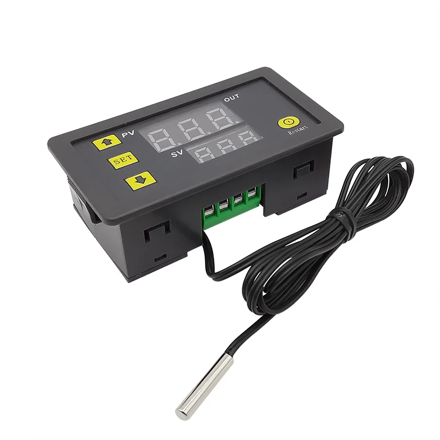 Цифровой датчик температуры W3230 цифровой термостат со светодиодным дисплеем с