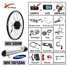 Набор для электровелосипеда, литиевый аккумулятор для горного велосипеда Samsung, 2026 дюймов, 36 В, Ач, переднее моторное колесо