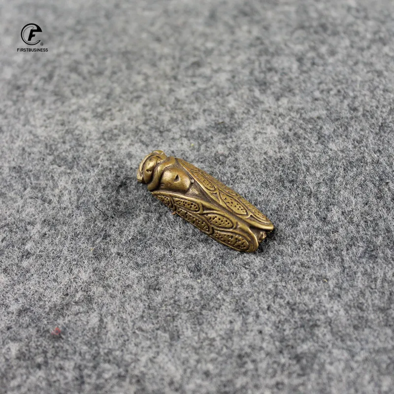 Статуэтка цикады из античной меди аксессуары для домашнего декора винтажная