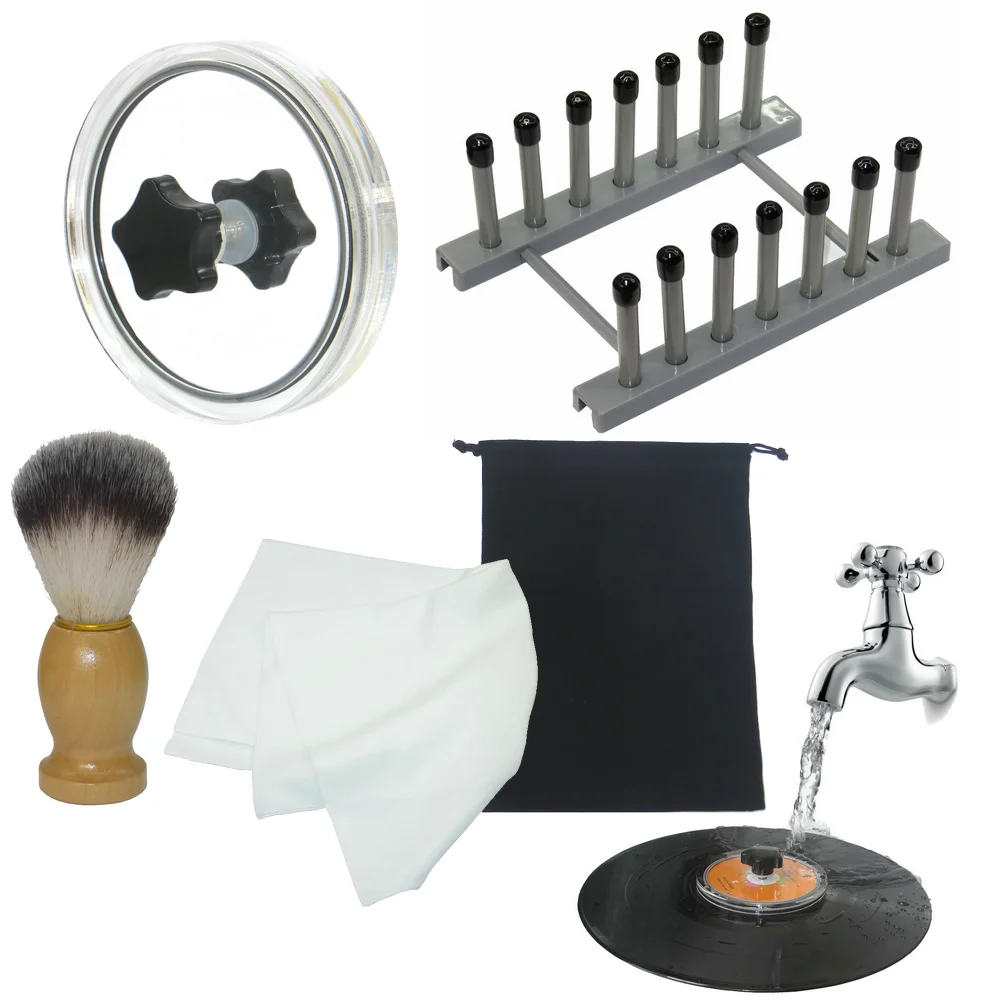 4 в 1 LP Виниловая пластинка этикетка для очистки Saver Protector поворотный диск