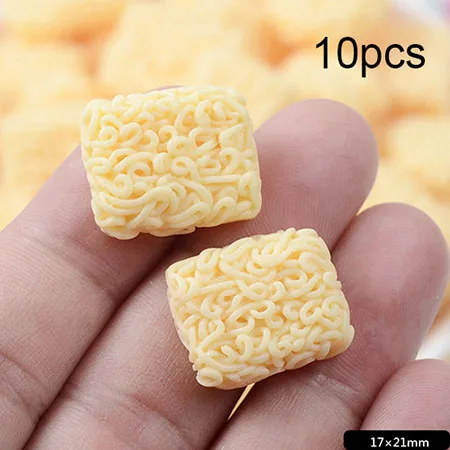 Счастливые обезьяны 10 шт. Ramen Slime амулеты дополнение игрушки принадлежности аксессуары DIY наполнитель для пушистой прозрачной хрустящей слизи глины - Цвет: B 10pcs