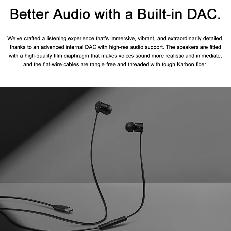 Наушники OnePlus с пулями типа C 2 т внутриканальные динамические приводы 1 15 м для