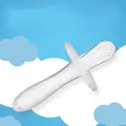 Детская зубная щетка из жидкого силикона, прорезыватель без BPA игрушка, 1 шт., массажная зубная щетка для новорожденных, прозрачная зубная щетка