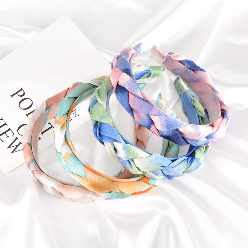 Модный цвет cкручивание плетение волос Twist Weaving резинки для женщин Корейский