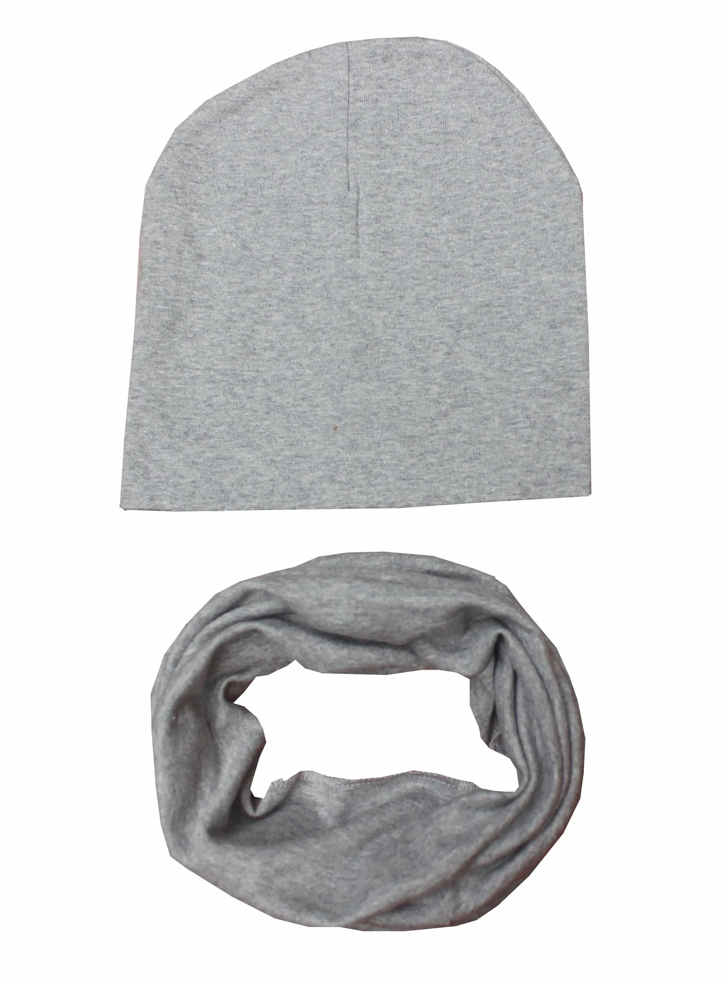 Шапка и шарф для мальчиков девочек вязаный крючком из хлопка 1 комплект | Детская