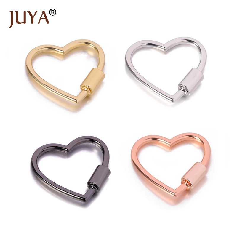 Застежка-винт в форме сердца для женщин застежка-замок из сплава роскошные