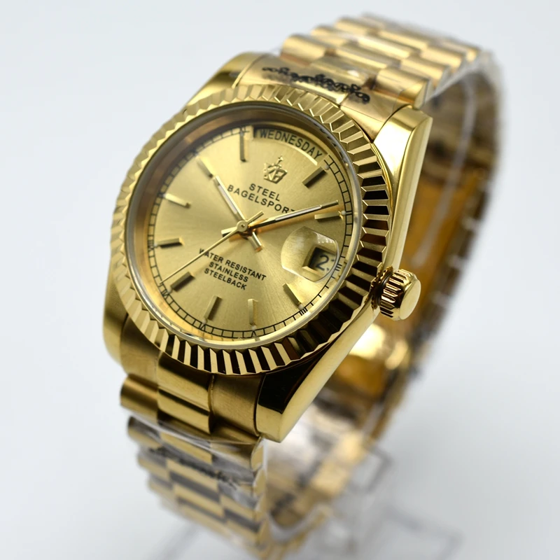 Часы мужские механические из нержавеющей стали 36 мм|Мужские часы| |