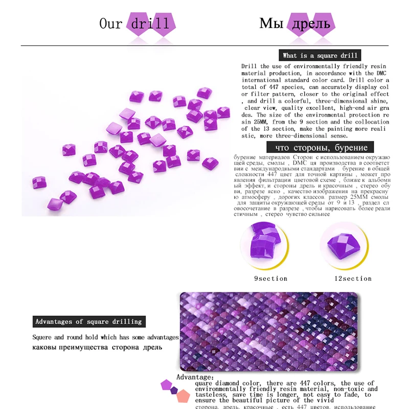 Алмазная вышивка призрак череп полноразмерная мозаика алмазная живопись