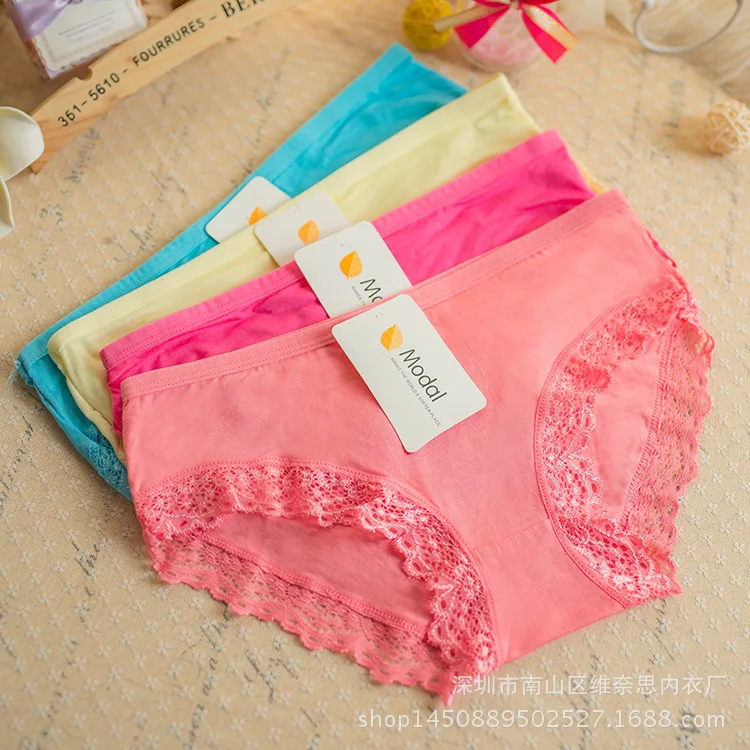 017 популярное женское нижнее белье из бамбукового волокна модала треугольное