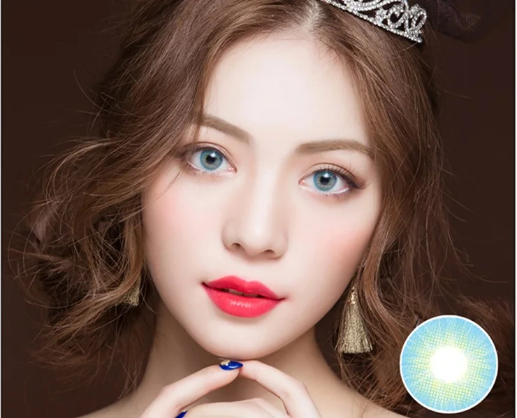 Цветные контактные линзы Jewelens цветные для глаз красочные косметические серии Soft