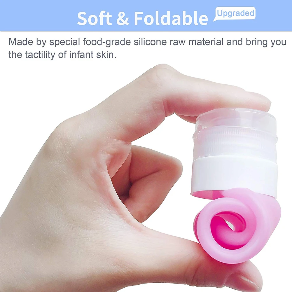 Силиконовые бутылки шампунь для геля и лосьона душа суб-розлива пробки сжимаются