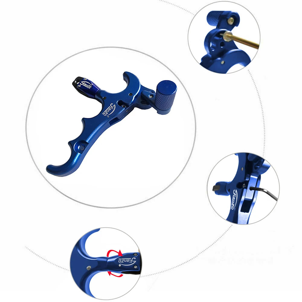 Спуск 360 ° спуск на 4 пальца регулируемый автоматический охотничий блочный лук