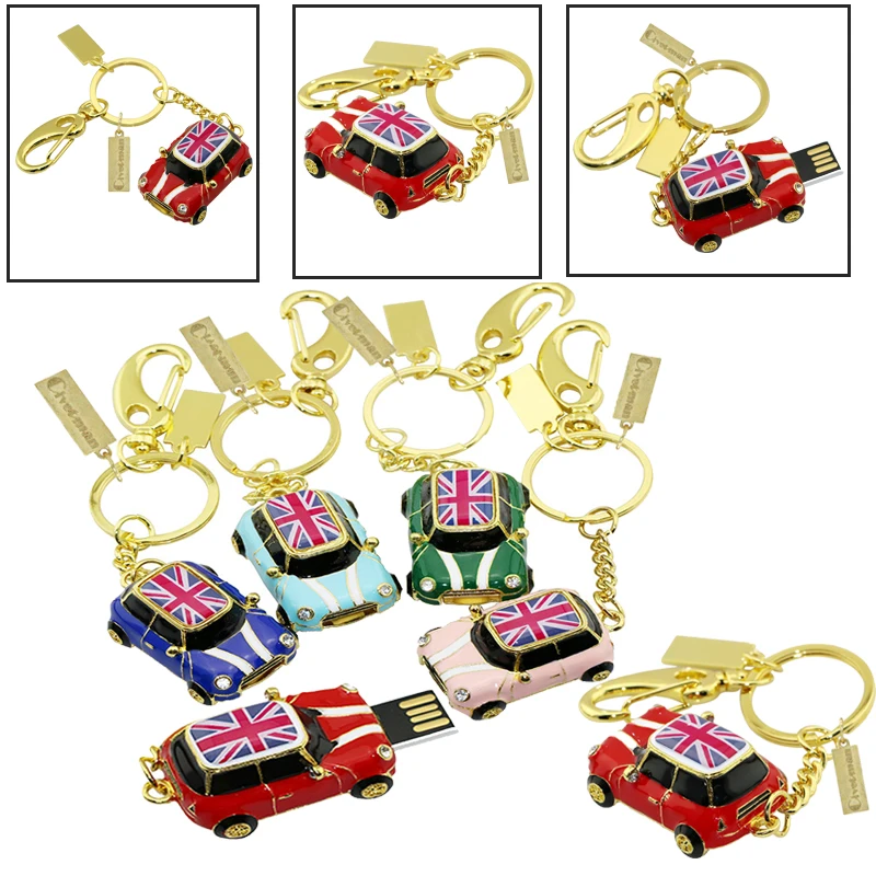 

Флеш-накопитель Mini Red Cooper, автомобильный, USB 2,0, 8 ГБ, 16 ГБ, 32 ГБ