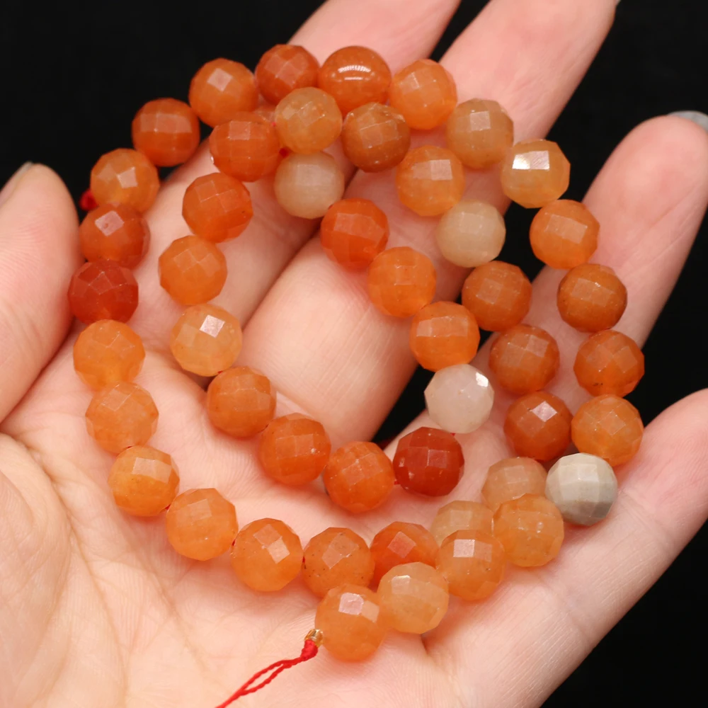 

Round Shape Semi Precious Stone Natural Red Aventurine Beads For Jewelry Making Necklace Bracelet 8mm