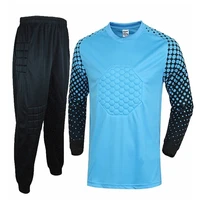 soccer goalkeeper training match long sleeve t shirt pants full length o neck unisex adults men women jersey set keeper uniform