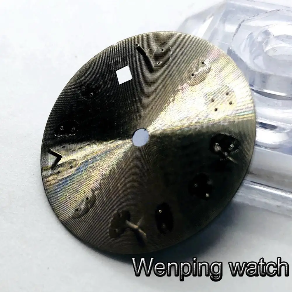 Циферблат Bliger для часов 31 мм стерильный черный синий серебристый серый подходит