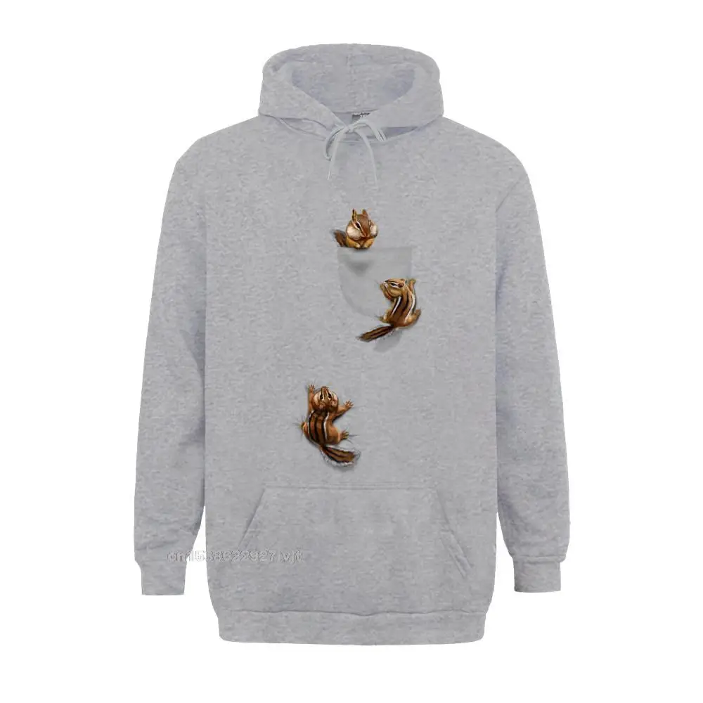Hoodie Cute Squirre Playing Climbing In Pocket Chipmunk Hoodie For Boys Tops Hoodie Brand New Funny Cotton