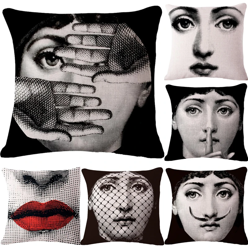 Декоративные диванные подушки Чехол стильная футболка с изображением