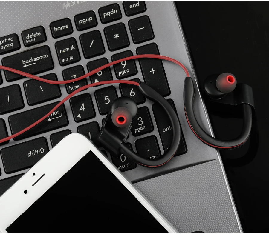 Беспроводные bluetooth-наушники CBAOOO, ушные крючки, водонепроницаемая гарнитура Blutooth, спортивные наушники с микрофоном, наушники для телефона