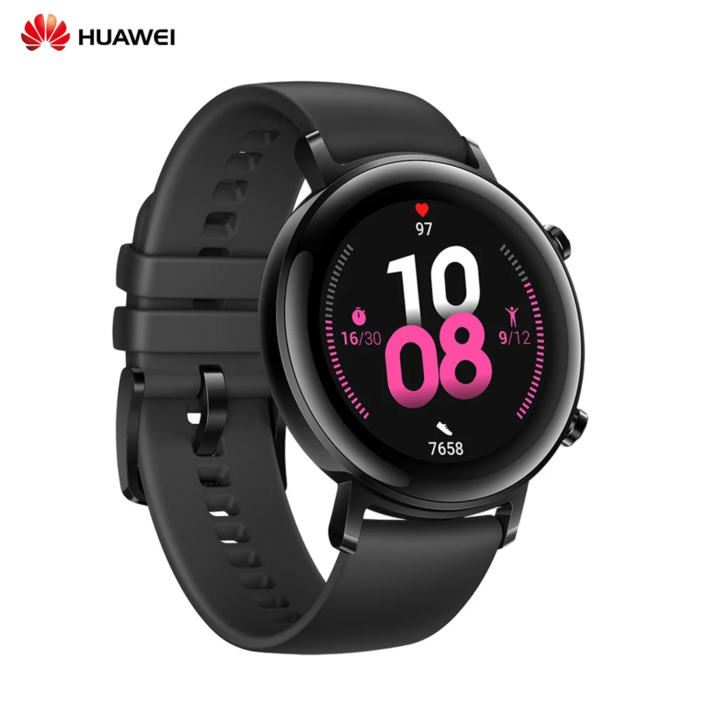 42mm Black HUAWEI WATCH GT 2 спортивные умные часы 14 дней в режиме ожидания сна монитор сердечного ритма gps фитнес трекер активности Смарт-часы для мужчин и женщин - Color: 42mm Black