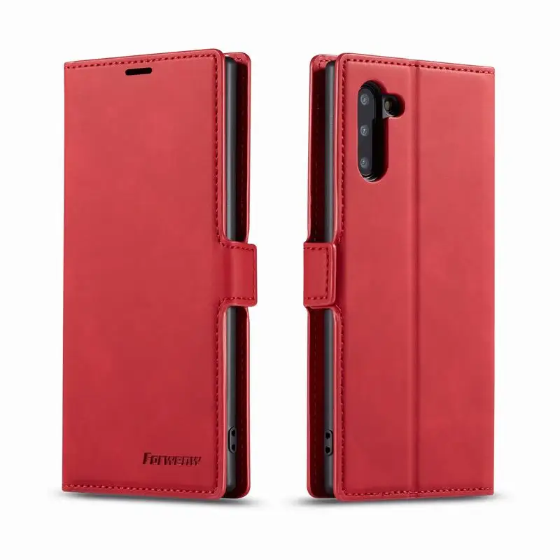 Чехол для samsung Galaxy Note 10 Plus, роскошный, с магнитной застежкой простой, матовый кошелек для телефона samsung Note 10 Plus Etui