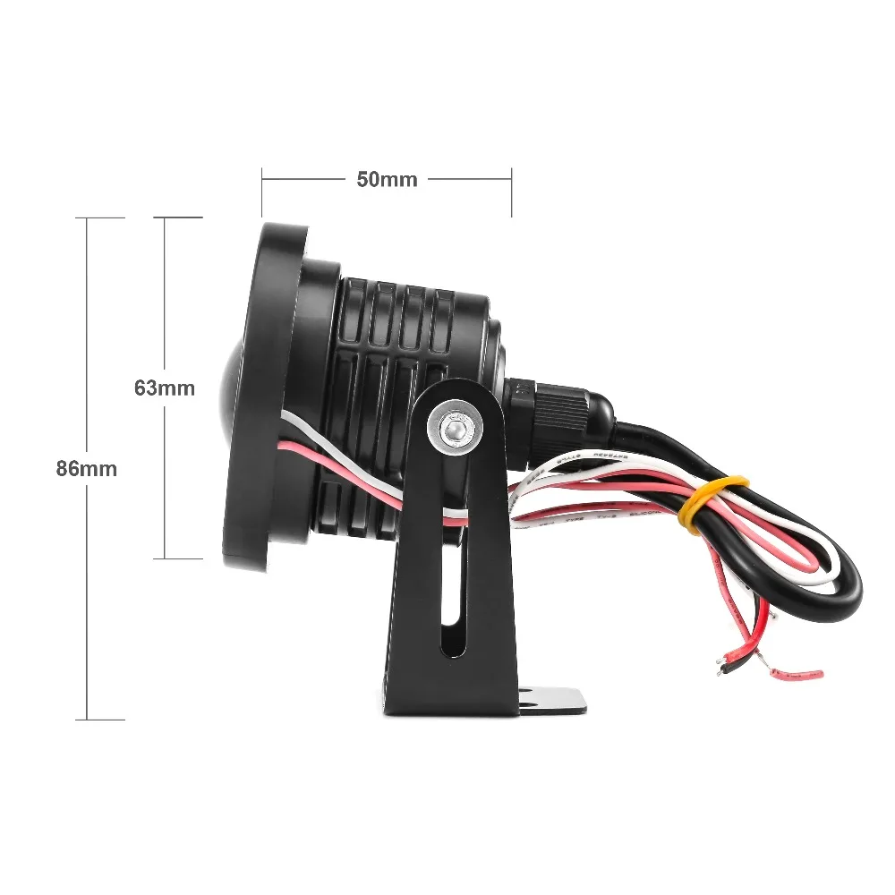 Водонепроницаемый светодиодный противотумансветильник прожектор с линзами 2 шт.