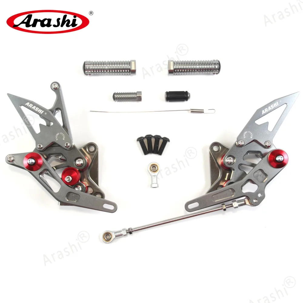 Араши для SUZUKI GSXR1300 Hayabusa 1999-2007 Rearset Регулируемые подножки 2000 2001 2002 2003 2004 2005 2006 с ЧПУ