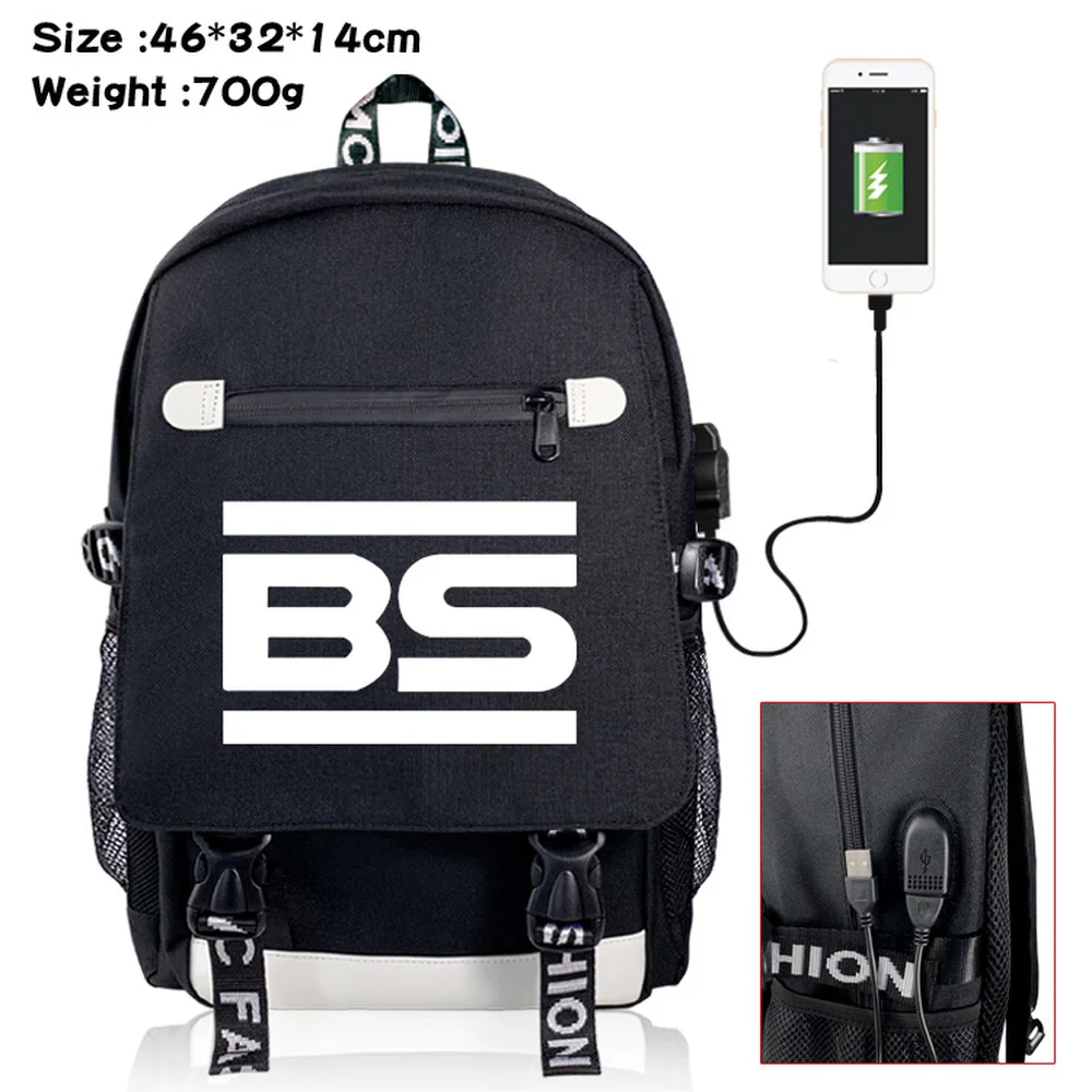 

Anime Arknights Backpack Teenager Zipper Rucksack Student Casual USB Charging School Bag Boys Girls Shoulders Travel Laptop Bag