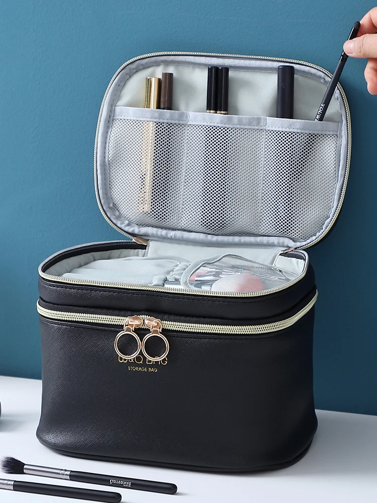 

Косметичка женская портативная дорожная вместительная коробка для хранения косметики сумка для мытья